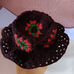Handmade Crochet Bucket Hat.